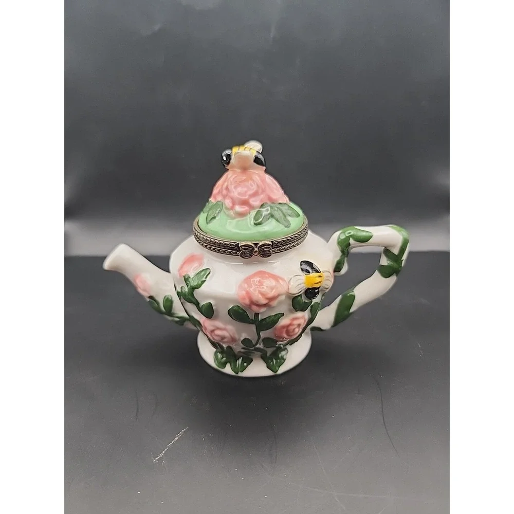 Takahashi Bunny Enesco Decorative Trinket Boxes Hinge Teapots & Champagne Party!
